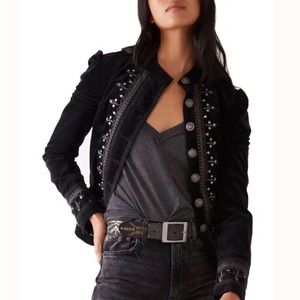 Free People Vintage button up overcoat jacket